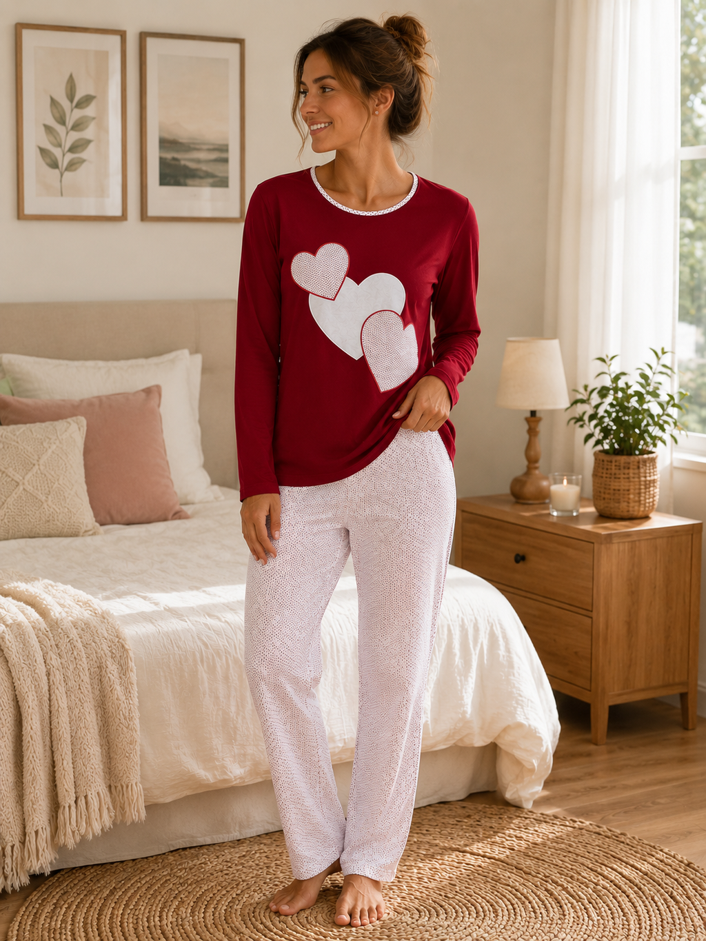 Women's Pajamas 100% Cotton, Non-carded